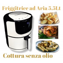 Friggitrice ad Aria con Capienza Reale 5.5l. e ricettario spedizione gratuita e pagamento alla consegna