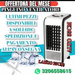 Raffrescatore Ventilatore Umidificatore Evaporativo Purificatore Aria 65W Acqua Ghiaccio