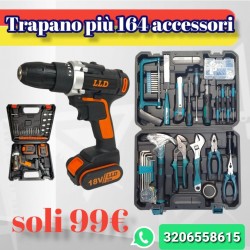 Trapano avvitatore con 2...