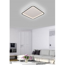 Plafoniera quadrata SOFFITTO da interno LED 50W luce LAMPADA bagno CUCINA 4000lm