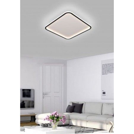 Plafoniera quadrata SOFFITTO da interno LED 50W luce LAMPADA bagno CUCINA 4000lm