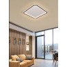 Plafoniera quadrata SOFFITTO da interno LED 50W luce LAMPADA bagno CUCINA 4000lm