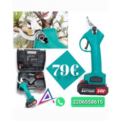 cesoia forbice 24V con 2 🔋🔋 batterie valigia omaggio