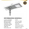 LAMPIONE FARO LED STRADALE SOLARE 300W PANNELLO SOLARE STAFFA PROFESSIONALE