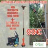 KIT ELETTROSEGA CON 2 BATTERIE PIU ASTA TELESCOPICA ALLUNGABILE FINO A 210CM