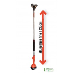 KIT ELETTROSEGA CON 2 BATTERIE PIU ASTA TELESCOPICA ALLUNGABILE FINO A 210CM