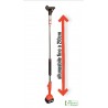 KIT ELETTROSEGA CON 2 BATTERIE PIU ASTA TELESCOPICA ALLUNGABILE FINO A 210CM