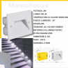 Faretto segnapassi IP65 LED 3W incasso scatola 503 scale giardino viale gradini