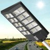 LAMPIONE STRADALE 1000W CON PANNELLO SOLARE TELECOMANDO CREPUSCOLARE + STAFFA