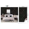 Pannello decorativo  Adesivo in PVC Effetto Marmo Ner e Oro 1,20 x 3 mt