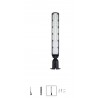 Faro lampione stradale ultra slim a led 100 watt inclinabile 90° luce 6500k IP65