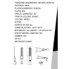 Faro lampione stradale ultra slim a led 100 watt inclinabile 90° luce 6500k IP65