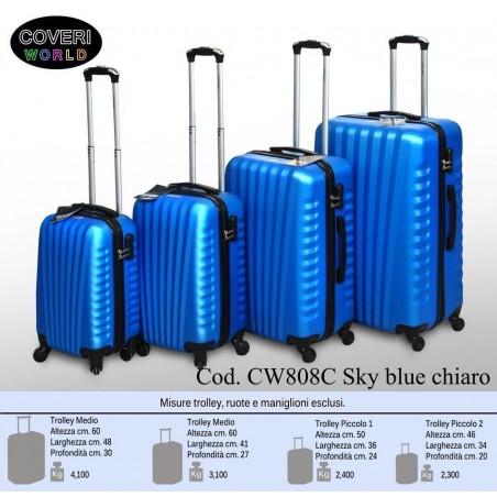 SET 4 PZ TROLLEY ART CW 808C COVERI WORLD VARI COLORI