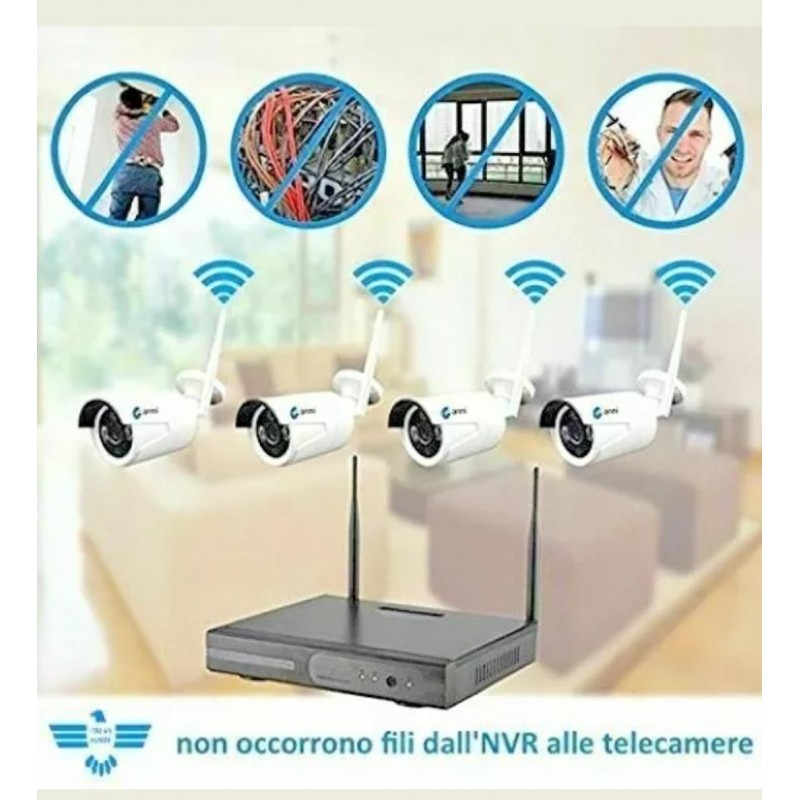 Il Kit Videosorveglianza Wireless che stavi cercando! Hai necessità di installare un Kit Videosorveglianza Wireless senza fili