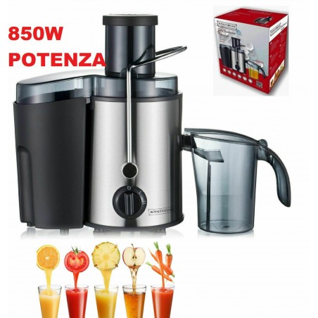 CENTRIFUGA ESTRATTORE DI SUCCO PER FRUTTA E VERDURA 850 Watt