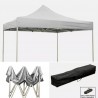 Gazebo professionale 3mt x 3mt Gazebo richiudibile 3x3 m pieghevole telo bianco in pvc 100% impermeabile