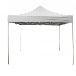 Gazebo professionale 3mt x 3mt Gazebo richiudibile 3x3 m pieghevole telo bianco in pvc 100% impermeabile