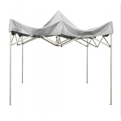 Gazebo professionale 3mt x 3mt Gazebo richiudibile 3x3 m pieghevole telo bianco in pvc 100% impermeabile