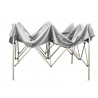 Gazebo professionale 3mt x 3mt Gazebo richiudibile 3x3 m pieghevole telo bianco in pvc 100% impermeabile