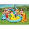 Piscina gonfiabile gioco per bambini dinosauro piscina con scivolo intex 57135