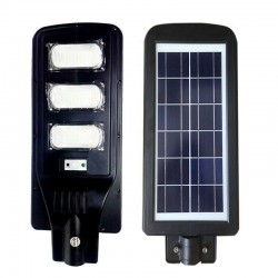 KIT 3 PEZZI LAMPIONE STRADALE CON STAFFA LED 90 W PANNELLO SOLARE FOTOVOLTAICO