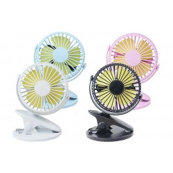 3 Mini ventilatore portatile visto in tv con clip usb ricaricabile