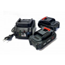 trapano avvitatore a batteria litio a percussione 20V doppia batteria + valigia