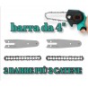 2 Barre e 2 catene da 4 pollici ricambio motosega mini portatile da 4"