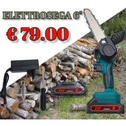 ELETTROSEGA MOTSEGA POTATURA CON 2 BATTERIE DA 24V